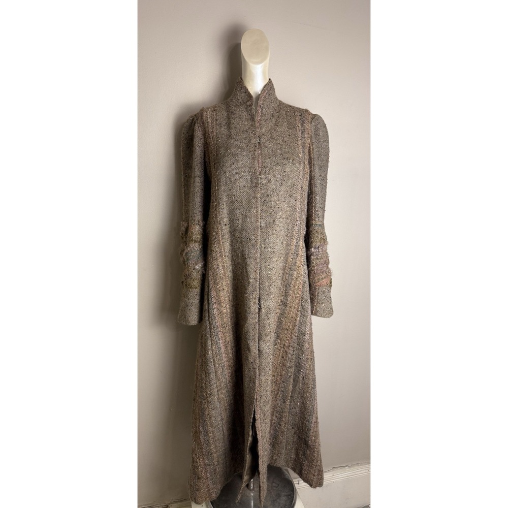 Vintage Marcia Phillips Weavings‎ Coat Textured Wearable Art Artsy Boho